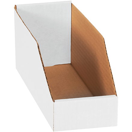 4 x 12 x 4 <span class='fraction'>1/2</span>" White Bin Boxes