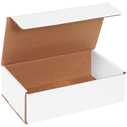 10 x 6 x 3" White Corrugated Mailers