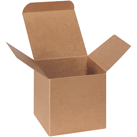 4 x 4 x 4" Kraft Reverse Tuck Folding Cartons