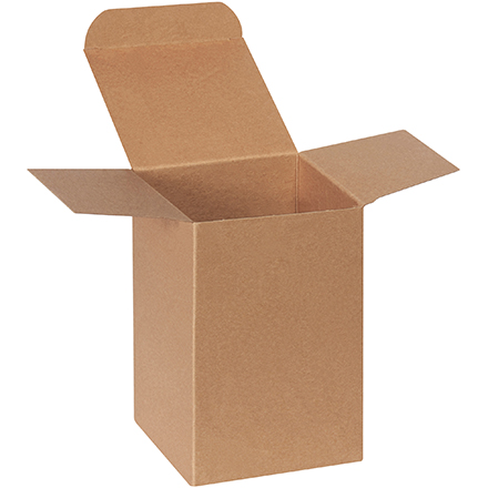 4 x 4 x 6" Kraft Reverse Tuck Folding Cartons