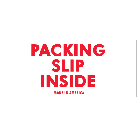 2 x 4" - "Packing Slip Inside" Labels