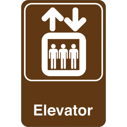 Elevator 9 x 6" Facility Sign