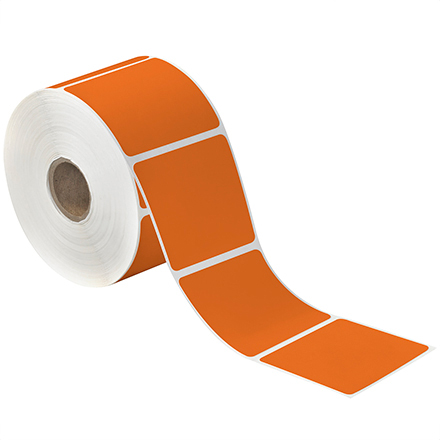 2 x 3" Orange Desktop Direct Thermal Label